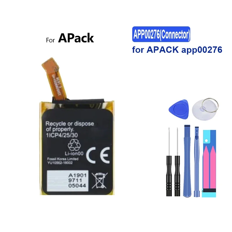 High Capacity Battery APP00282 APP00222 300mAh-630mAh For Apack Tambour Horizon 2 2nd Gen 1ICP4/27/30 APP00198 APP00302 APP00276