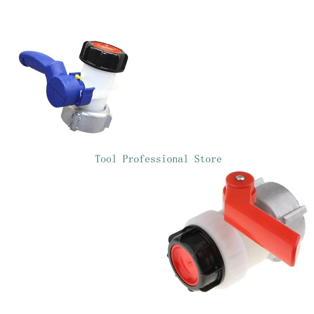 

57QF Sturdy Aluminum Alloy Materials IBC Tank Valves 80mm Inlet 50mm Outlet Accessory for Secure Liquid Storage Solution