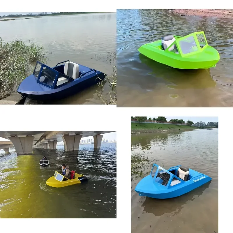 2026 High Speed Electric Jet Boat for Renting Stable Plastic ABS Go Karting Boat for Surfing Electric Water Sport Boat