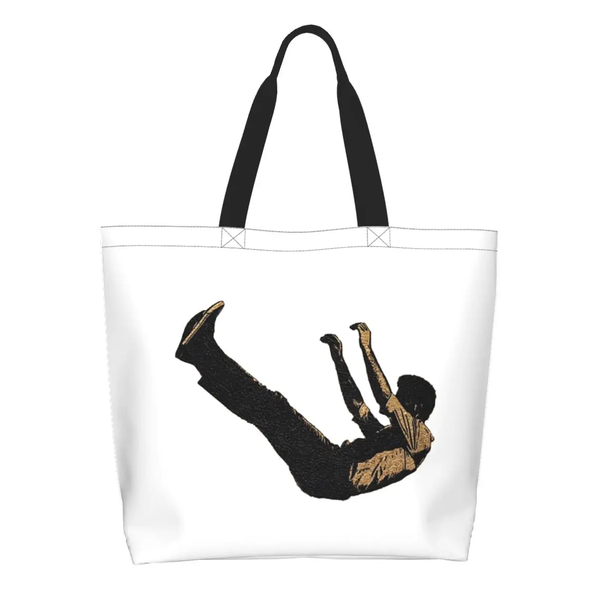 Imagine Dragons Shopping Tote Bag Canvas Large Capacity Shoulder Bags Shopper Grocery Handbag for Women