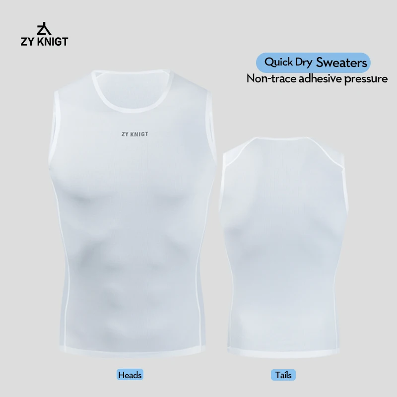 

ZYKNIGT cycling bottom shirt men's and women's summer seamless pressure glue quick drying breathable sweatshirt bicycle vest