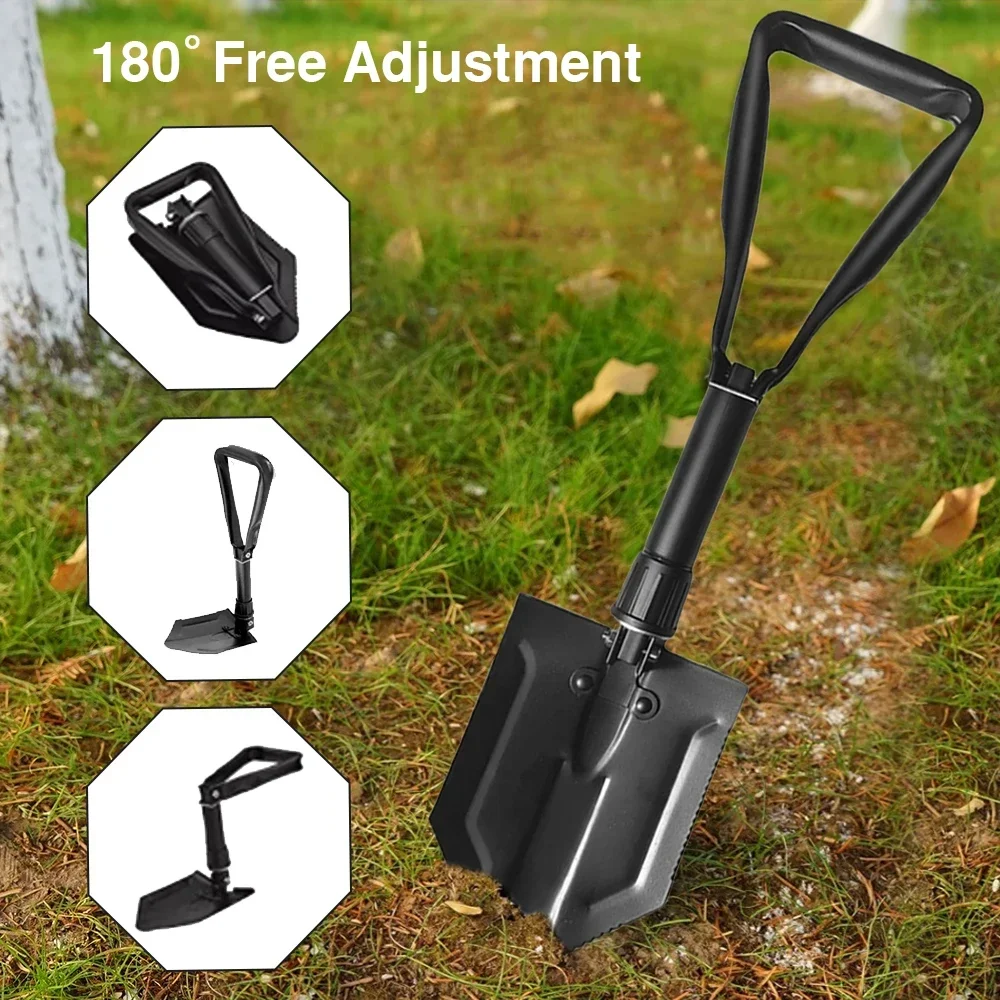 

Foldable Camping Shovel Survival Multi Tool Shovel Gardening Tools for Outdoor Camping Planting Sand Dredging Shovel Equipment