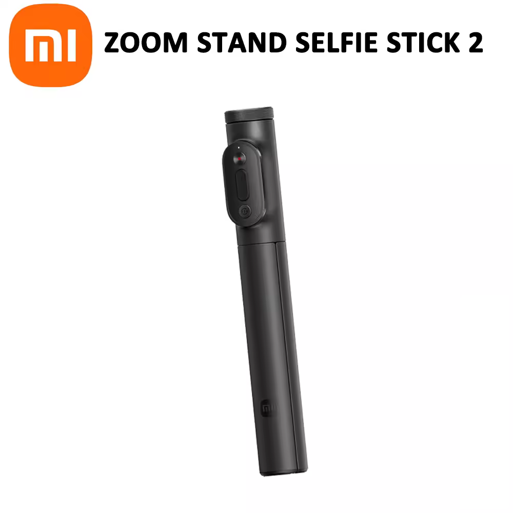 חצובה מקורית של שיאומי, זום סטנד, מוט סלפי 2, 230 גרם, שלט רחוק בלוטות', מתקפלת, ניתנת להארכה, חדרגל מקסימלי 830 מ"מ, מוט יציב ב-360°