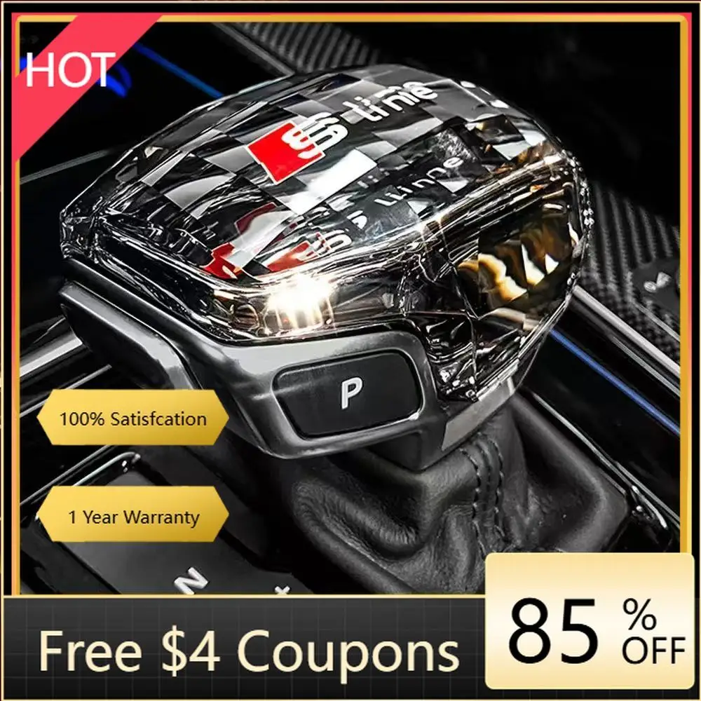 

For Audi Audi Crystal Gear Shift Handle Head Lever A6 C8 A6L RS7 A7 Q8 S8 SQ8 Q7 RS6 A8L A4 A4L Q5L RS4 RS5 A5 S4 S5 SQ5