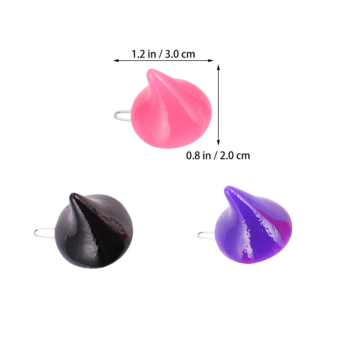 

10 Pcs Horn Headdress Headwear Headpiece Funny Hair Accessories Clip Halloween Hairpin Costume Trumpet