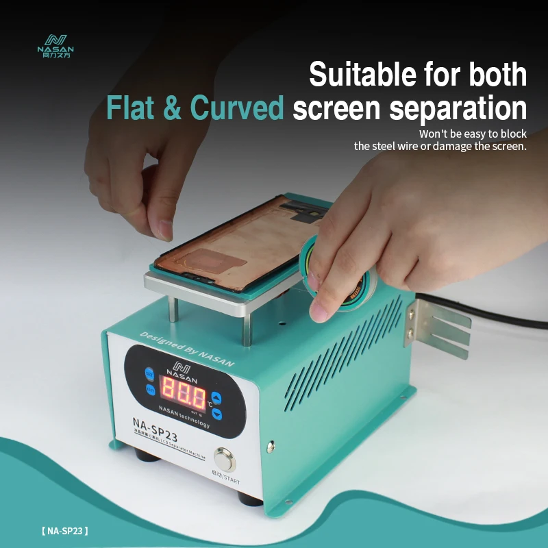 Nasan SP23 LCD Screen Separator with Pad for Mobile Phone Watch Super Suction Screen Repair Separation Machine Phone Repair Tool