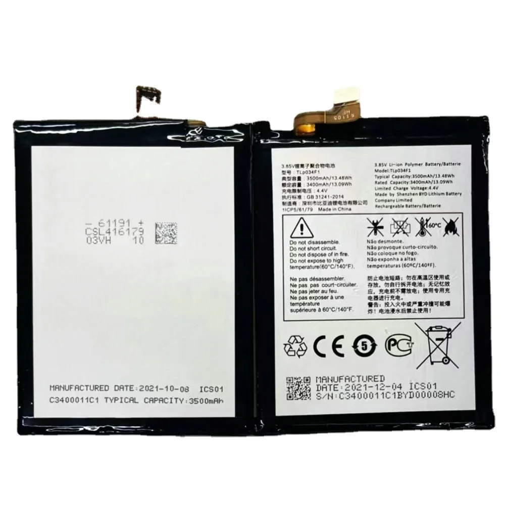 

New TLp034F1 TLp034F7 Battery for Alcatel 3 3L 2019 5053Y 5053K 5053D 5039D Mobile Phone