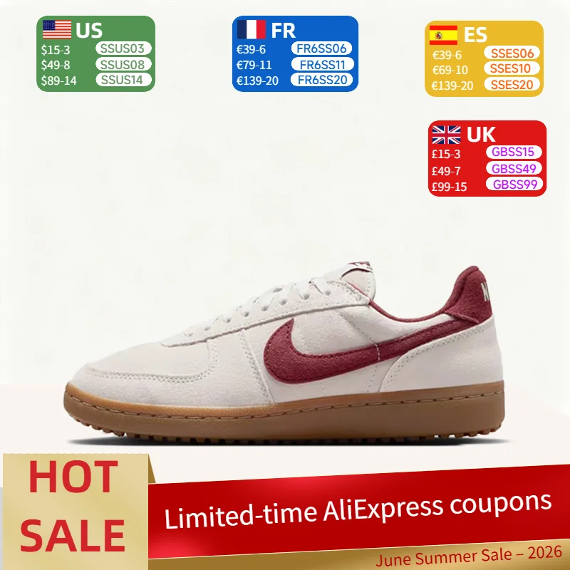 

Nike FieldGeneral Retro Fashion Trend Versatile Simple Comfortable Durable Low-Top Casual Skate Shoes Women's IF1743-001