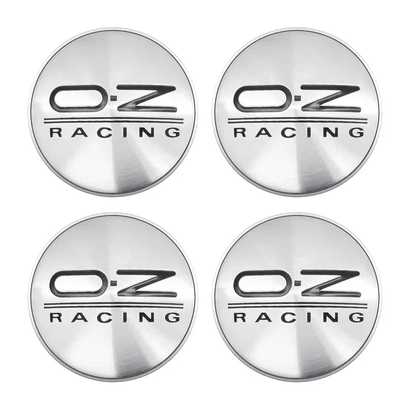 4pcs/Set 56mm 60mm 65mm 68mm Black Silver Red Car Wheel Center Hub Cap Logo Badge For OZ RACING Styling Trim Accessories