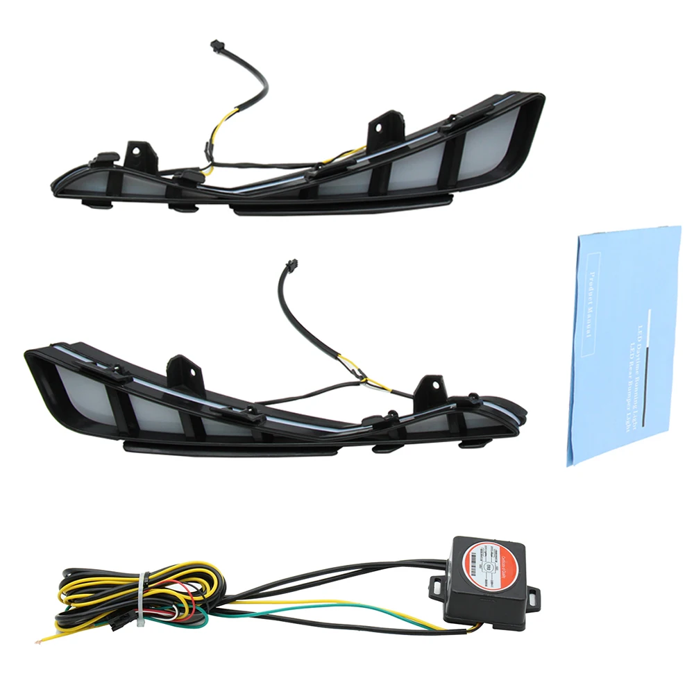 

LED Daytime Running Lights For Toyota Avalon 2019-2020 Vehicle Turn Light White Daytime Running Lights Yellow Turn Signal Kit