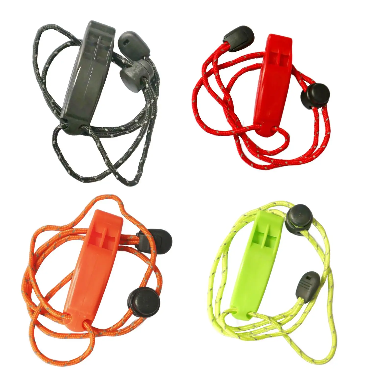 Portable Lightweight Soft Sports Whistle, Rope Whistle, Loud Keychain para exterior, treinamento, camping, crianças