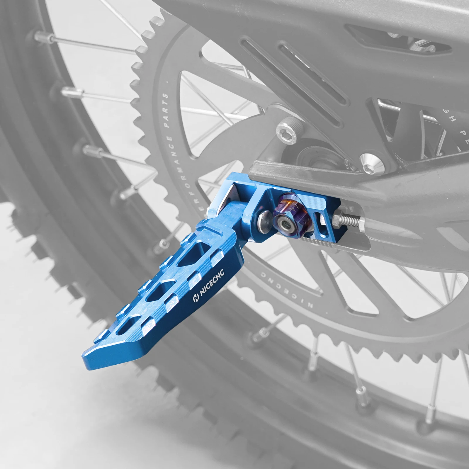 NICECNC Chain Tensioner Adjuster Blocks & Rear Axle Nut For Surron light bee X light bee S L1E Segway X160 Segway X260 Sur-ron