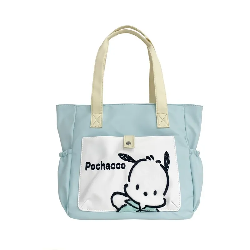 2024 Sanrio Kawaii Anime Kuromi My Melody Torba na ramię Girls Heart Cute Pochacco Canvas Bag Duża pojemność Kosmetyczka Prezent dla dziecka