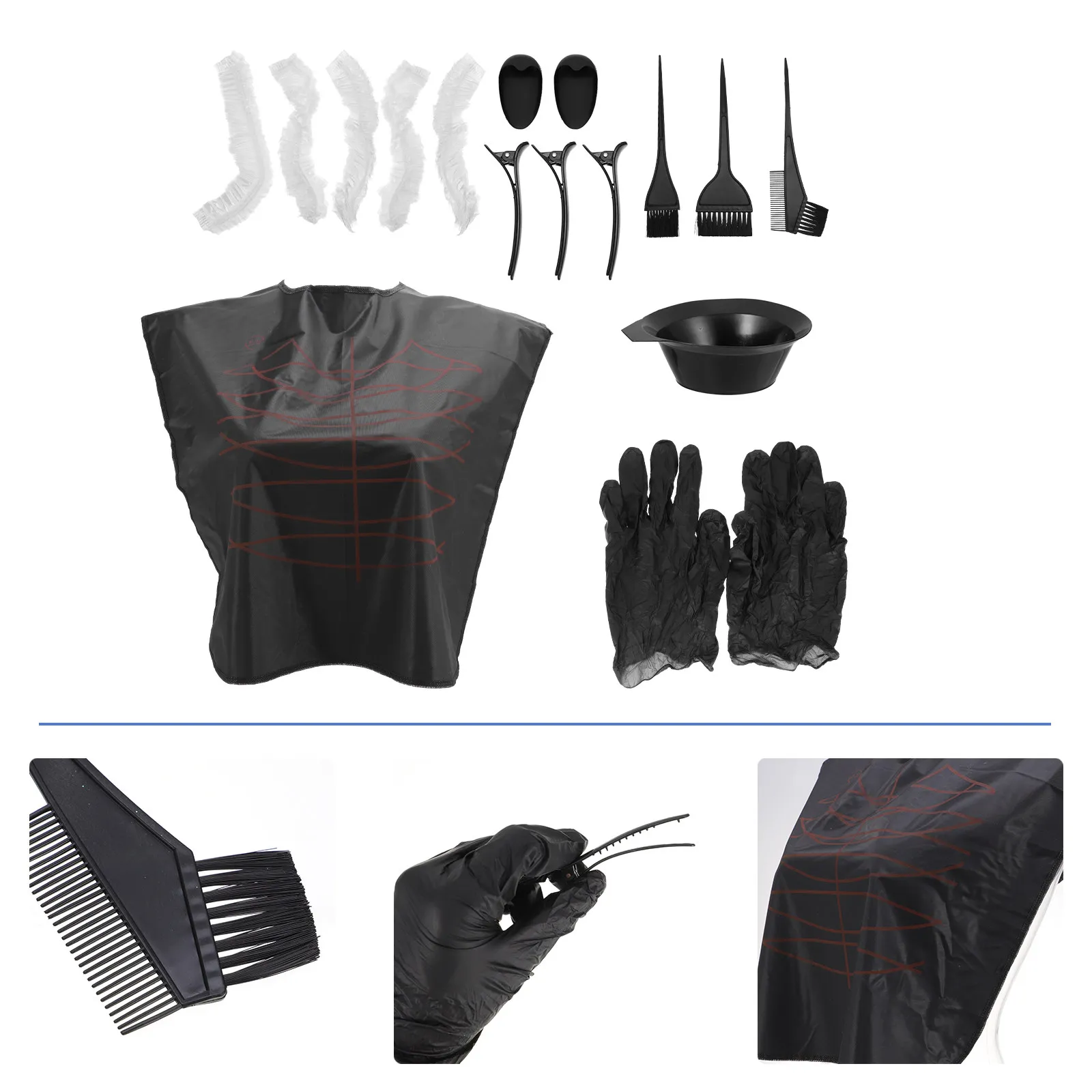 

1 Set Dyeing Tools Set Coloring Kit For Diy Salon Use Tinting Dye Kit Hair Coloring Tool Hairdresser Hair Care Styling Tools