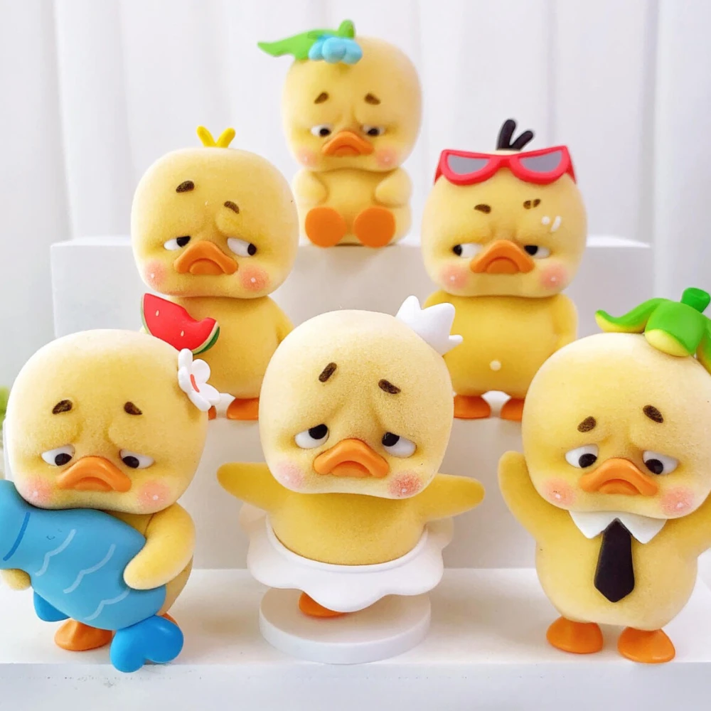 

UpsetDuck Stop The Spiral Duck Blind Box Mystery Box Action Figure Desktop Ornament Anime Doll Surprise Bag Collection Model Toy