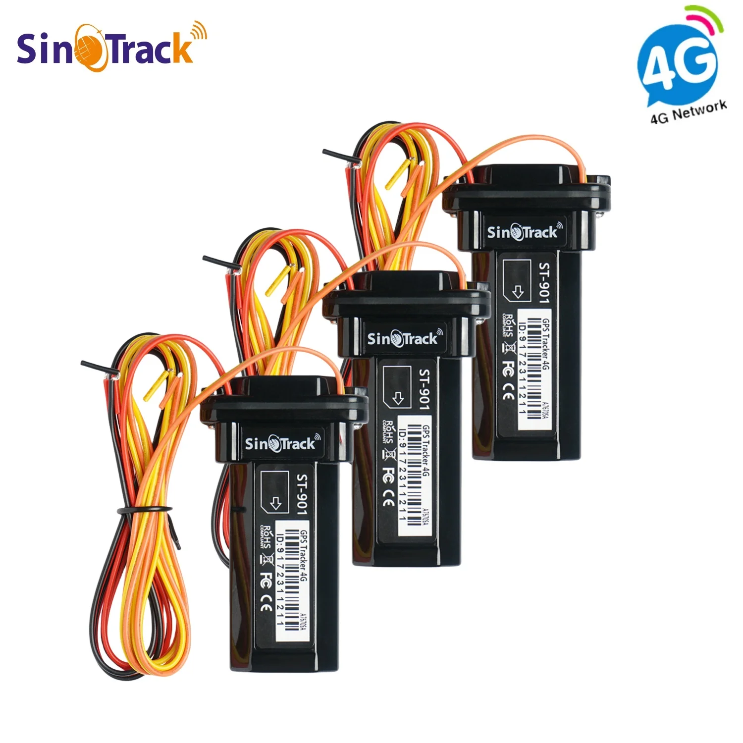 4G SinoTrack 3 Einheiten ST-901L Mini-Auto-Tracker für Auto, SUV, LKW, Bus, GPS, 4-poliges Relais für geschnittenen Motor – Detail 1