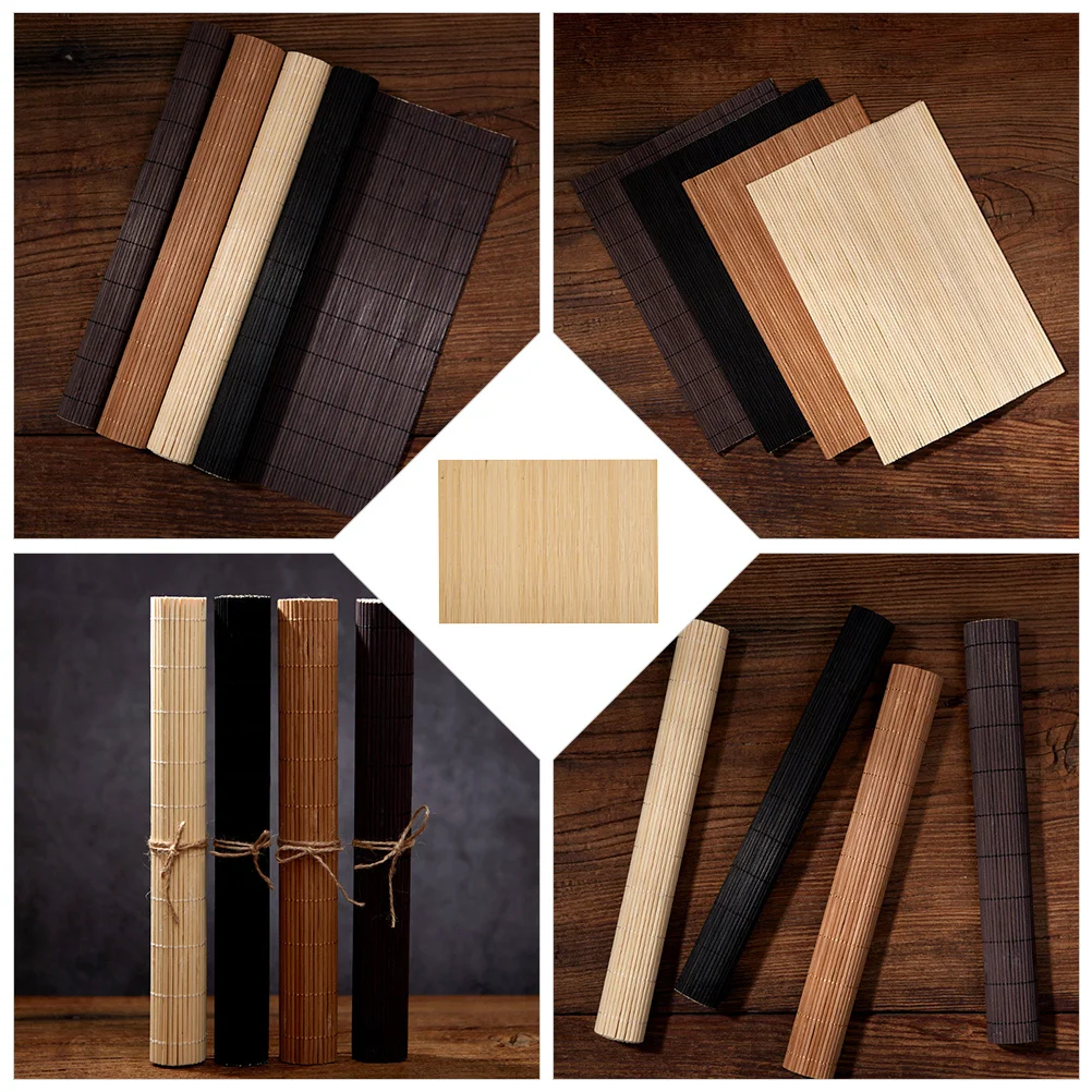 

Photography Backdrop Bamboo Slat Table Mat for Kung Fu Tea Set Display Pad Home Decor Fine Workmanship Thin Lightweight
