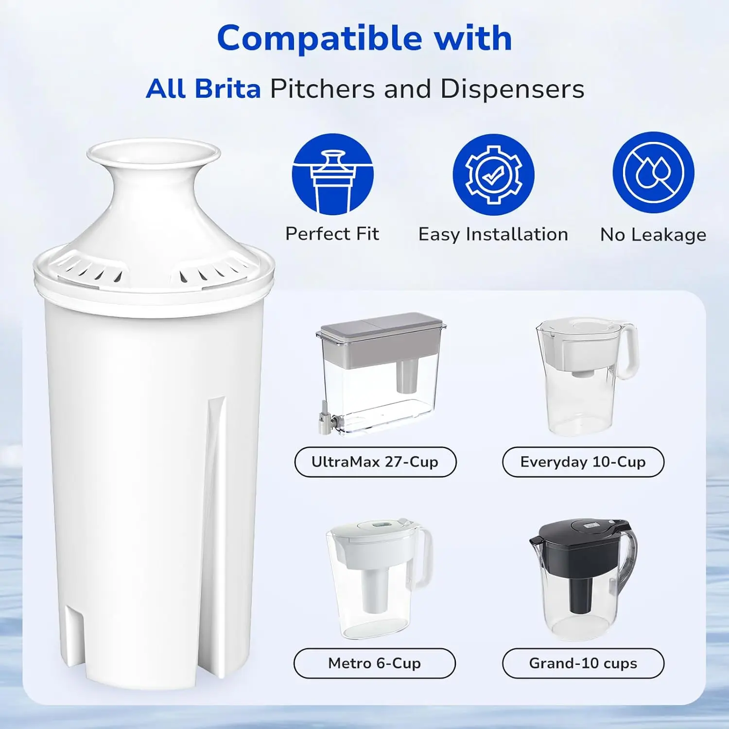 Brita® Filter Replacement for Filter, Replacement for Water Pitchers and Dispensers, Classic OB03, Mavea 107007, 35557