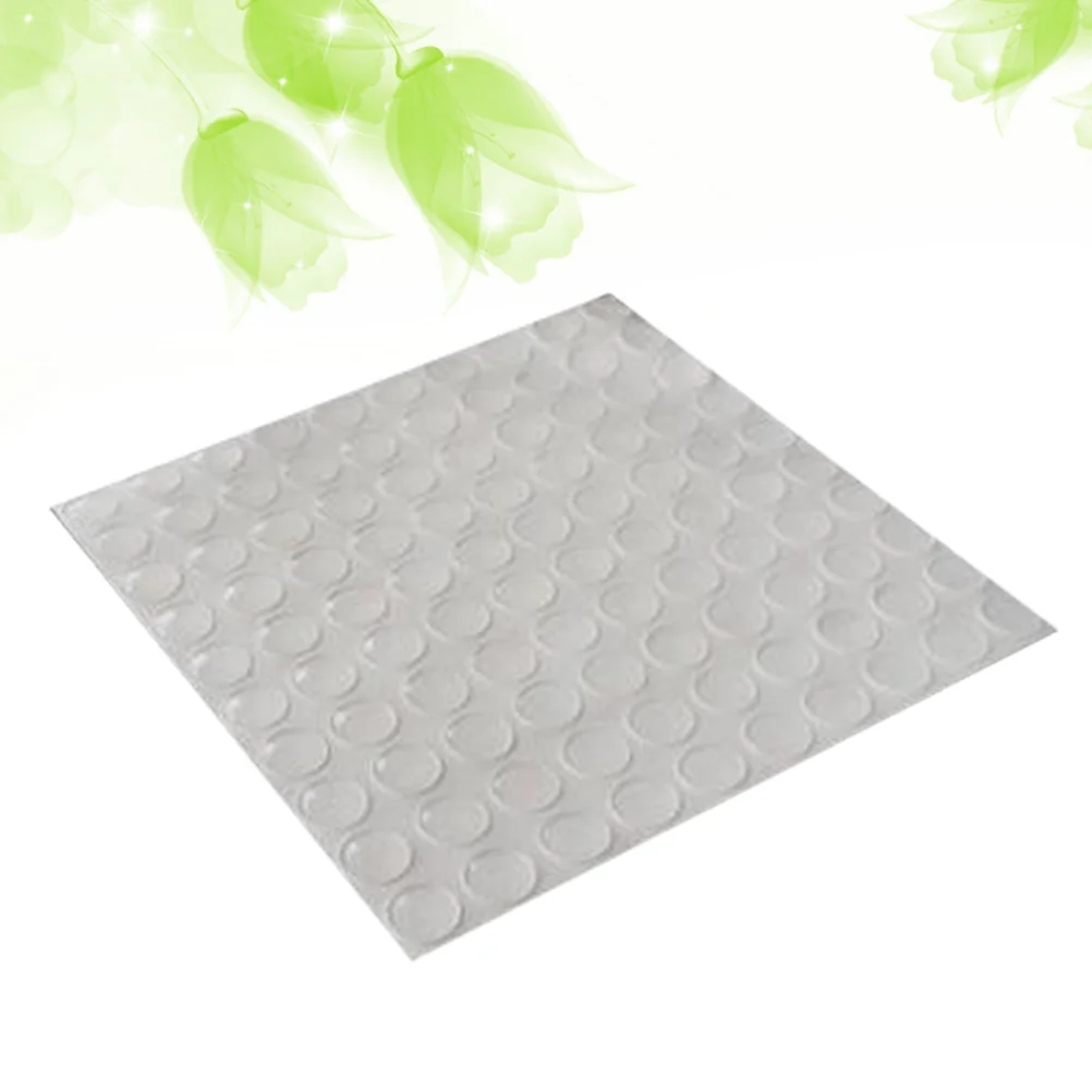 

100Pcs Cabinet Door Bumpers Clear Silicone Shock Absorbing Pads for Drawers Furniture Noise Reduction Self Adhesive Rubber Feet