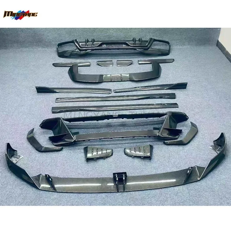 【2026】Full Set Dry Carbon Fiber Body Kit For BMW X7 G07 LCI 2023-2025 Upgrade LD Design Engine Hood Front Lip Side Skirt Diffuse