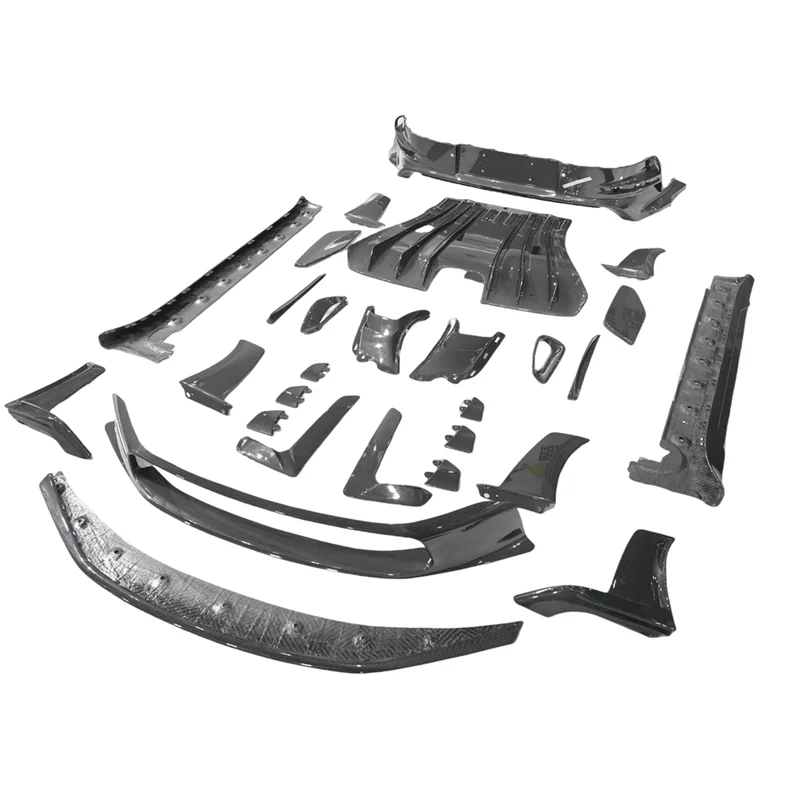 Dry Carbon Fiber Bodykit for Porsche 992 911 GT3RS OEM Style Front Lip Splitter Side Skirt Rear Diffuser Exteriors Upgraded