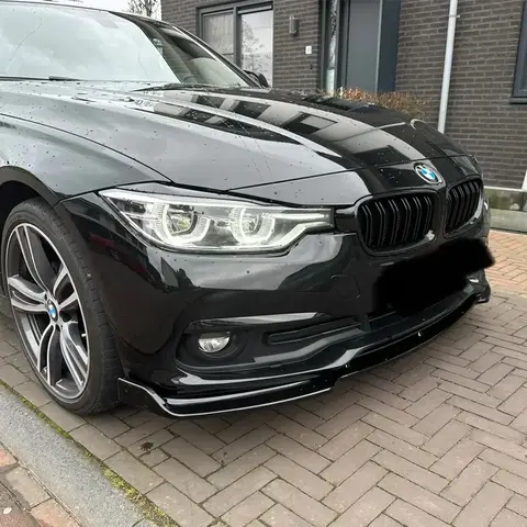 ABS 광택 블랙 자동차 앞 범퍼 립 스플리터 BMW 3 시리즈 F30 F31 2015-2018 튜닝 범퍼 프로텍터 커버 트림 바디 키트