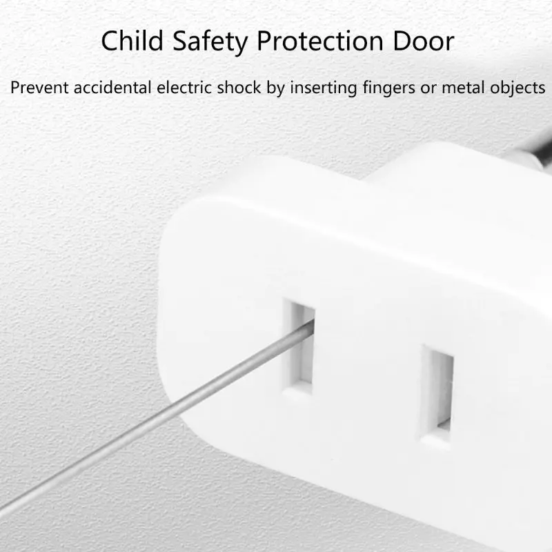 20CB 4.0mm EU Plug Adapter US USA To EU Europe BR Brazil Plug Converter American Travel Power Adapter Power Sockets