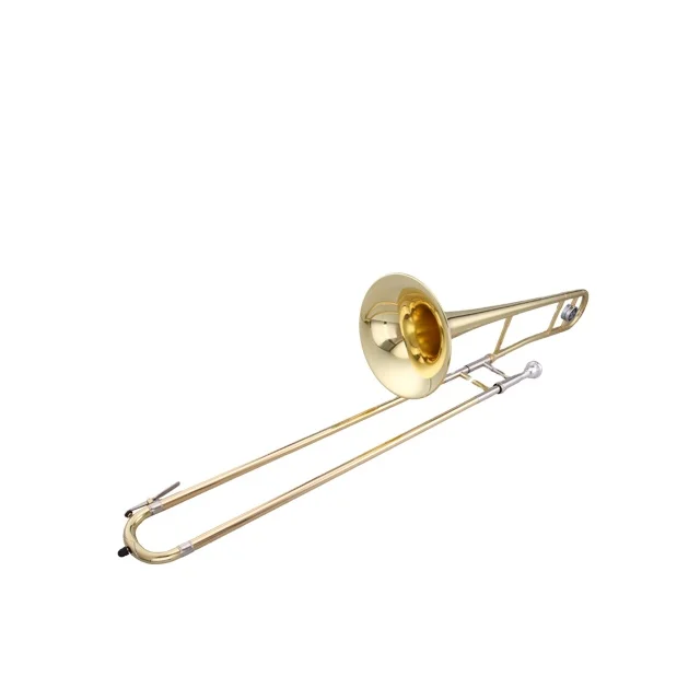 Gold Lacquer Bb Tone Alto Trombone Wind Instrument Trombone Alto