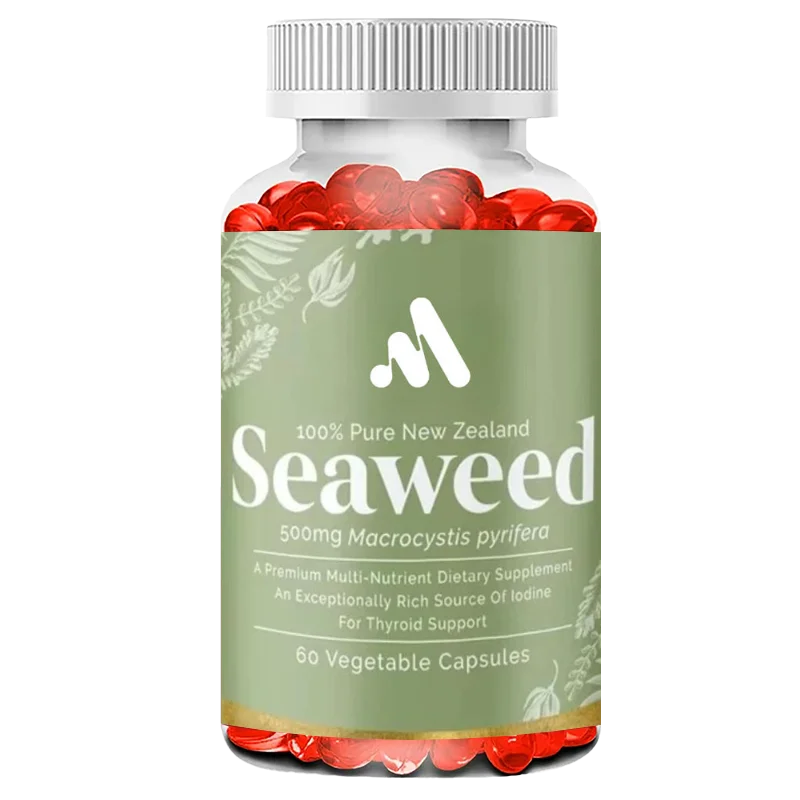 Seaweed And Kelp Supplement from New Zealand 100% Pure Organic Natural High Quality Multiple Nutrients Iodine 60 Capsules