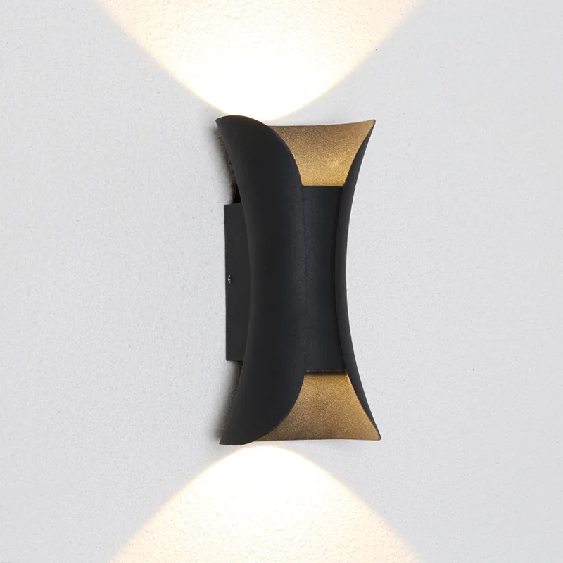 Nordic Retro Double-headed LED Wall Lamp Living Room Bedroom Bed Head Plastic Wall Lamp Corridor Stairs Up And Down Light Lamps