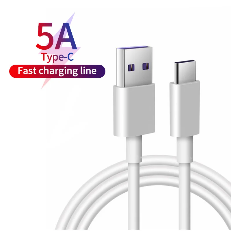 

USB2.0 Type-C High-speed Data Transmission Cable Type-C 5A Super Fast Charging Cable Is Applicable To Huawei Xiaomi Data Cable