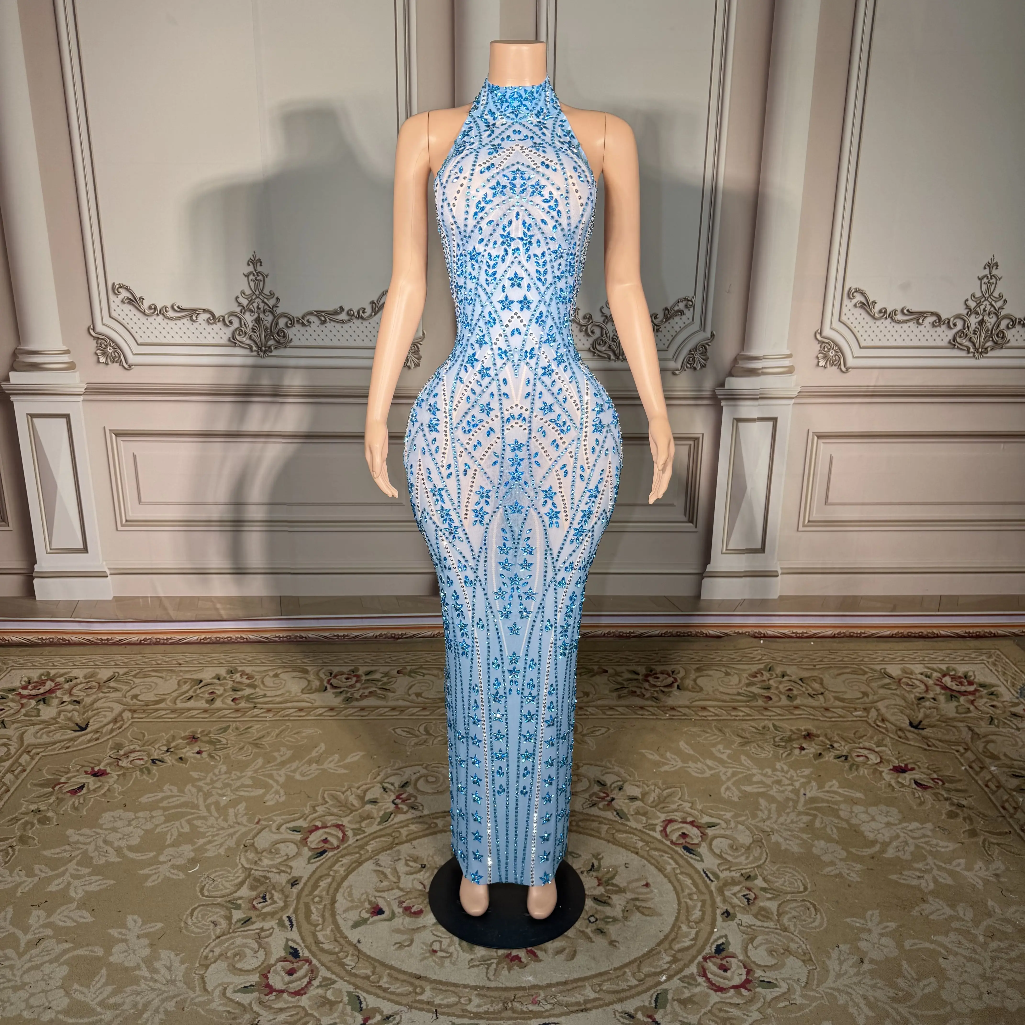 Zd Blue Rhinestone …