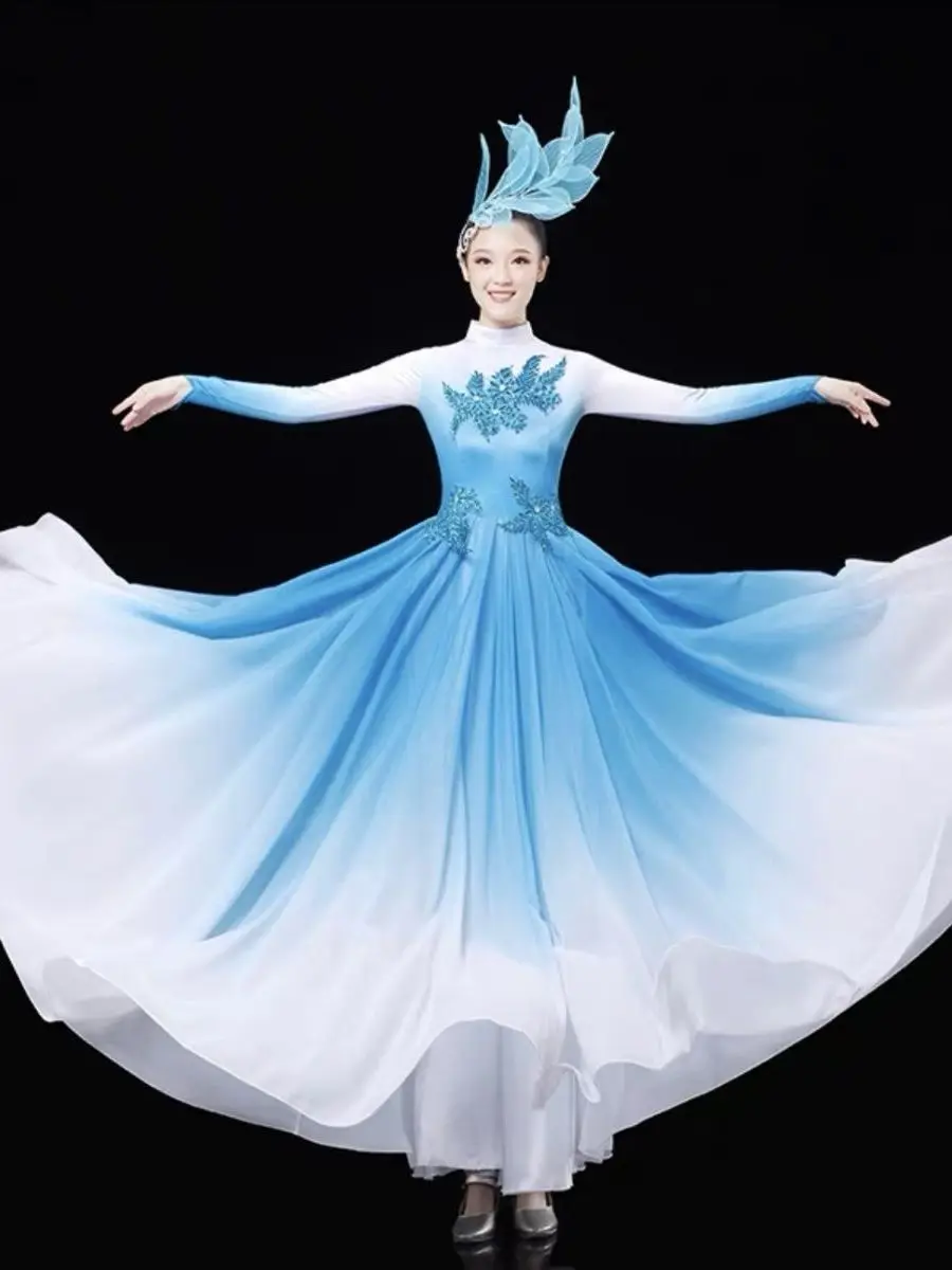 Traditional Chinese Classical Dance Practice Clothes Cardigan Female Adult Antique Elegant Performance Dance Costume