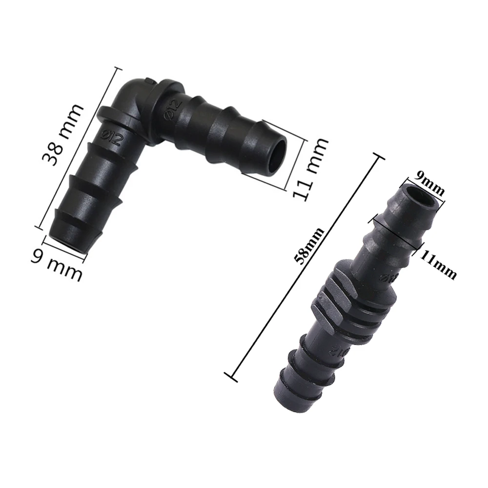 DN12 Elbow connector Garden Accessories Agriculture tools Drip irrigation system Pipe fitting for 8/11mm hose 40 Pcs