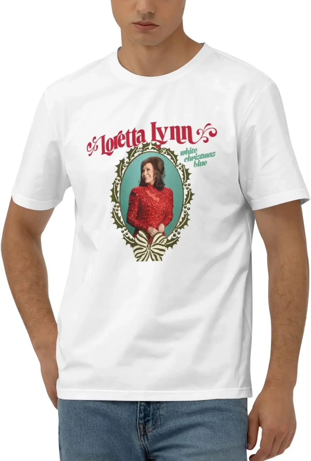 Loretta Music Lynn Shirts for Men Short Sleeve Cotton Tshirts Tees High Quality 100%Cotton Short Sleeve