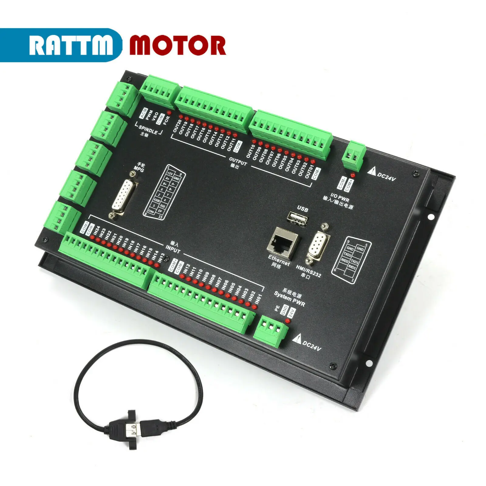 4 محاور CNC الحركة غير متصل تحكم DDCS خبير منفذ USB مستقل DDCS خبير لآلة الطحن باستخدام الحاسب الآلي