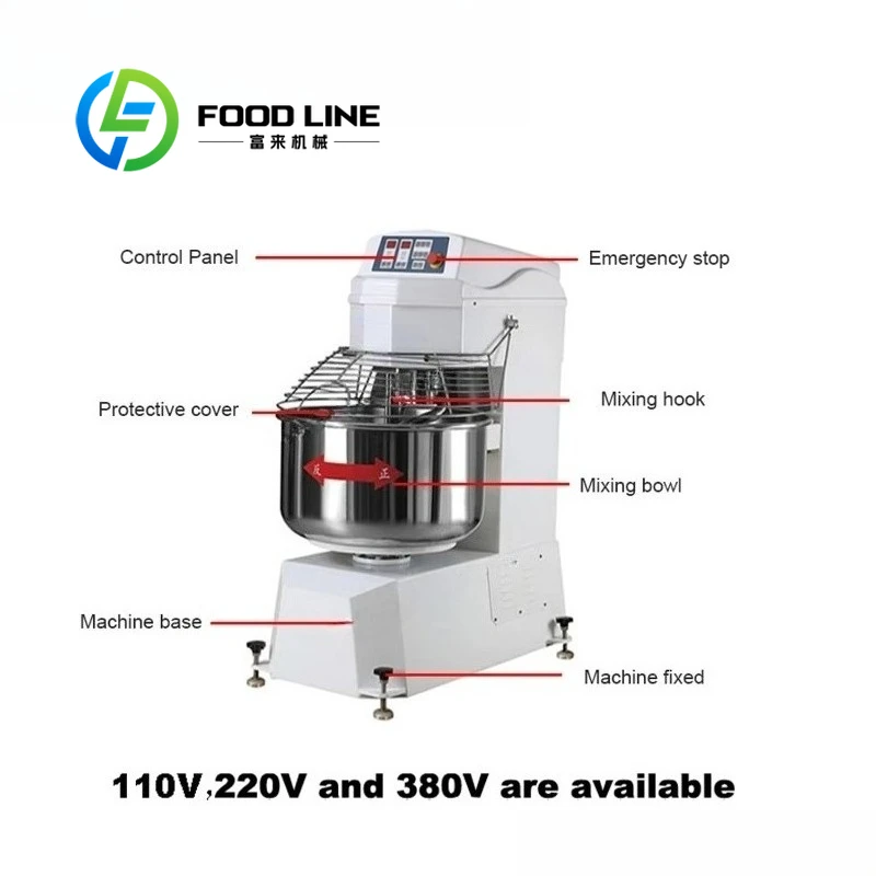 Food Grade Dough Kneader Smooth Inner Tank Design Easy Cleaning And Maintenance For Hygienic Food Processing