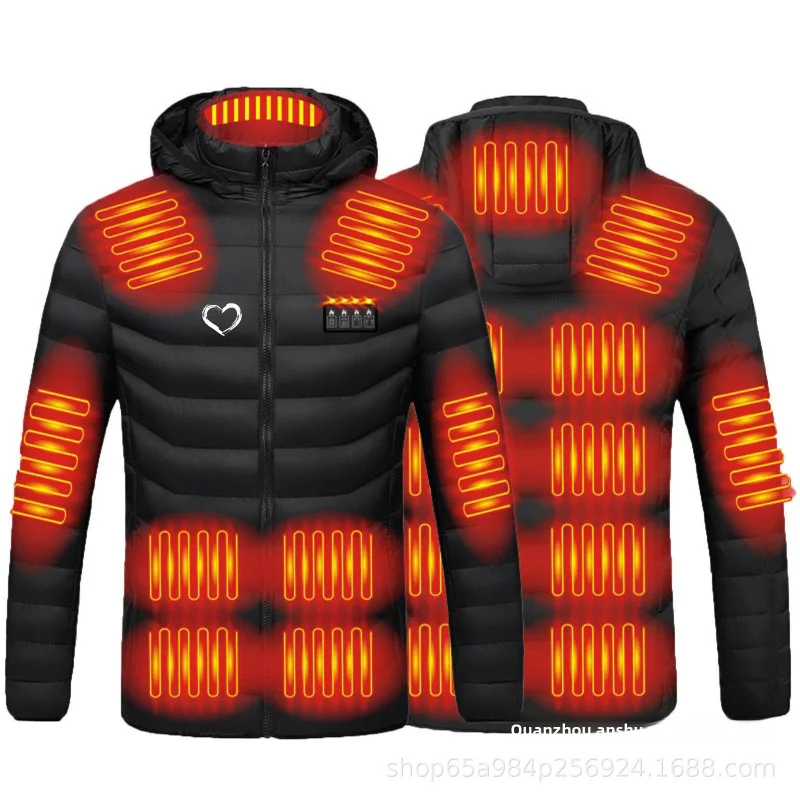 

Four-Control Zone 21 Hooded Outdoor Couple Warm Electric Heating Cotton-Padded Clothes