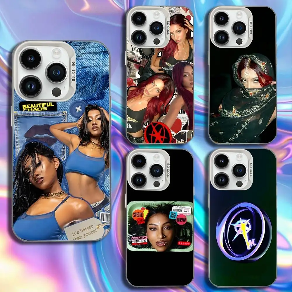 

Singer L-Lara R-Raj Phone Case For iPhone 17,16,15,14,13,12,11,Mini,Pro,SE,MAX White Matte Shockproof Cover