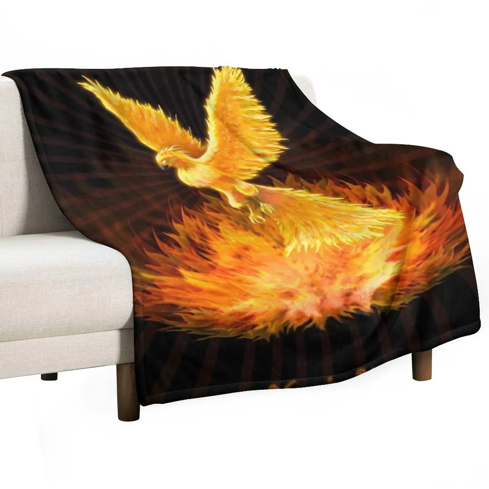 Phoenix Rising Throw Blanket Beach Sofa Throw for babies Luxury Designer Luxury Luxury Thicken Blankets