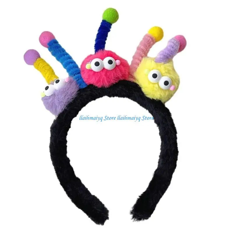 

573B Adult Twisted Pompoms Hairband Live Broadcast Hairband Festival Headband