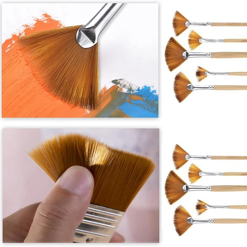 Pincel de pintura de acuarela, 32 piezas, pincel Fineliner para acuarelas, pintura al óleo, mininaturas
