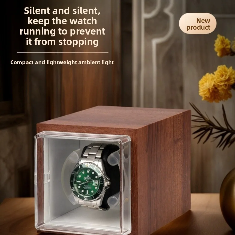 Automatic Watch Winder Antimagnetic Mute Watches Storage Box Luxury Transparent Plastic Display Boxes Watchs Organizer Supplies