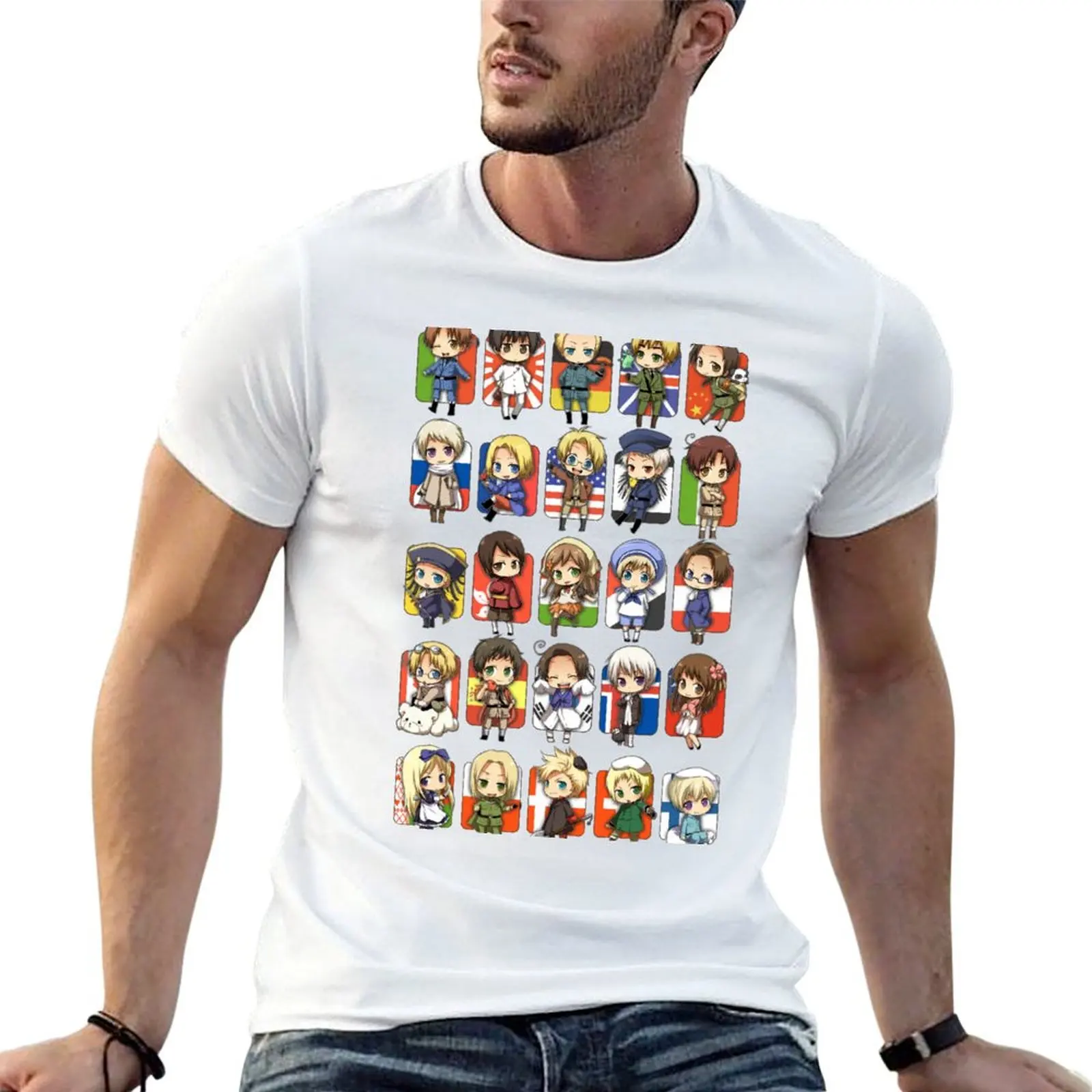 

shirts men Group casual man shirt man for cotton T-Shirt t t Hetalia