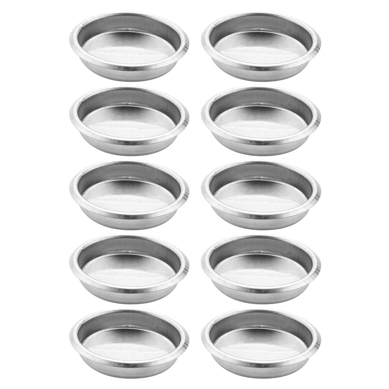 10X 58mm Coffee Machine Blank Filter/Stainless Steel Backwash Cleaning Blind Bowl Coffee Machine Accessories