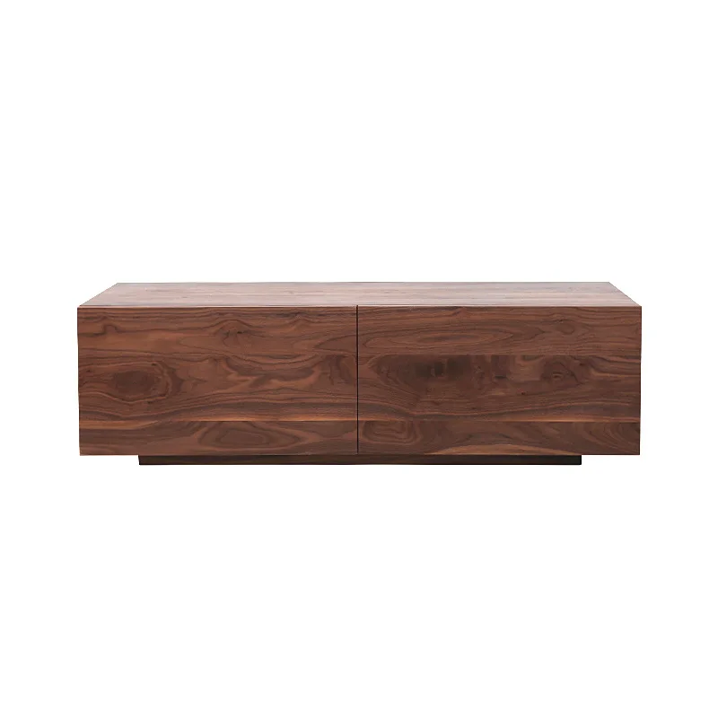 

wood black walnut coffee table Nordic cherry wood living room tea table white oak coffee table TV cabinet combination