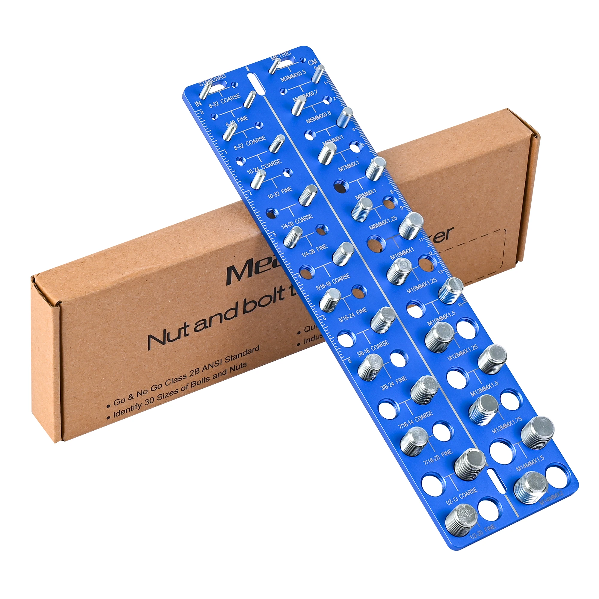 أداة فحص مسامير الجوز لقياس أبعاد البراغي والمسامير