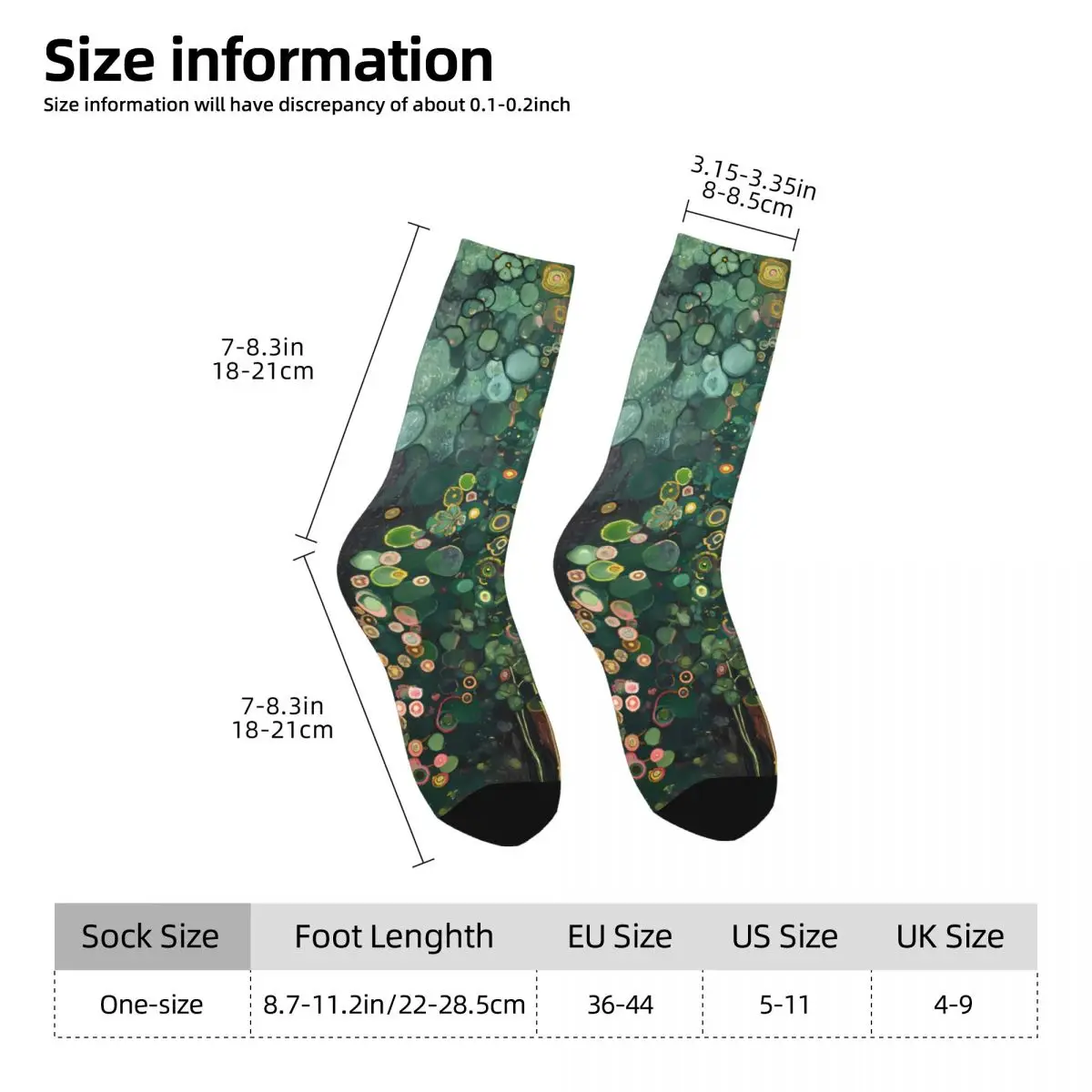 Gustav Klimt Painting Art Sock Printed Man Polyester