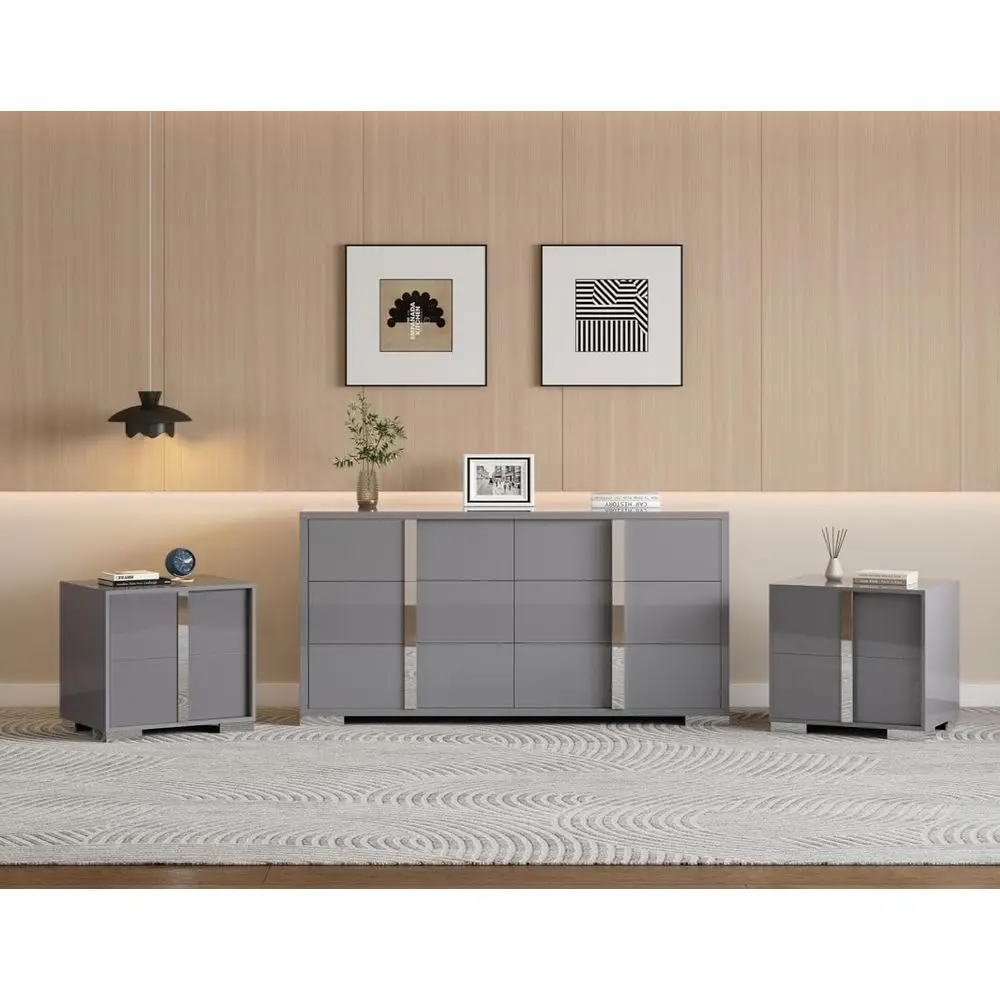 3 Piece Bedroom Set, Two 23.6