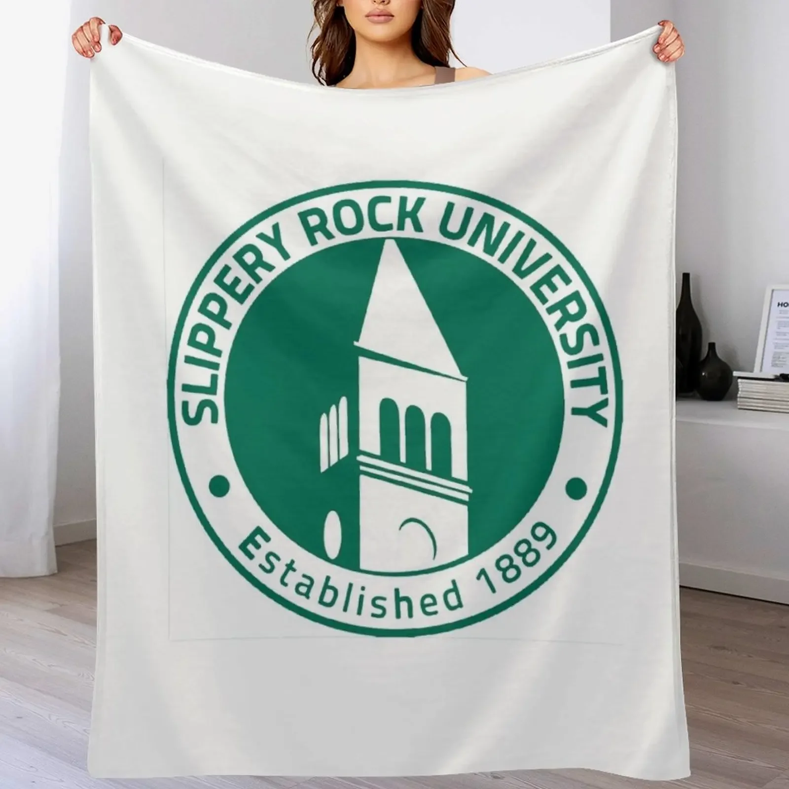 slippery rock seal Throw Blanket Stylish Couch Blanket for Home Living Room